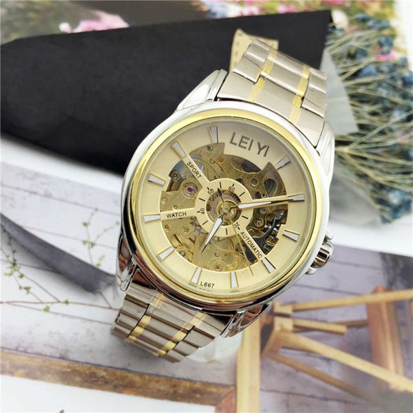watch full hollow men's automatic mechanical men's automatic mechanical watch steel belt mechanical watch, Slivery;brown
watch full hollow men's automatic mechanical men's automatic mechanical watch steel belt mechanical watch, Slivery;brown