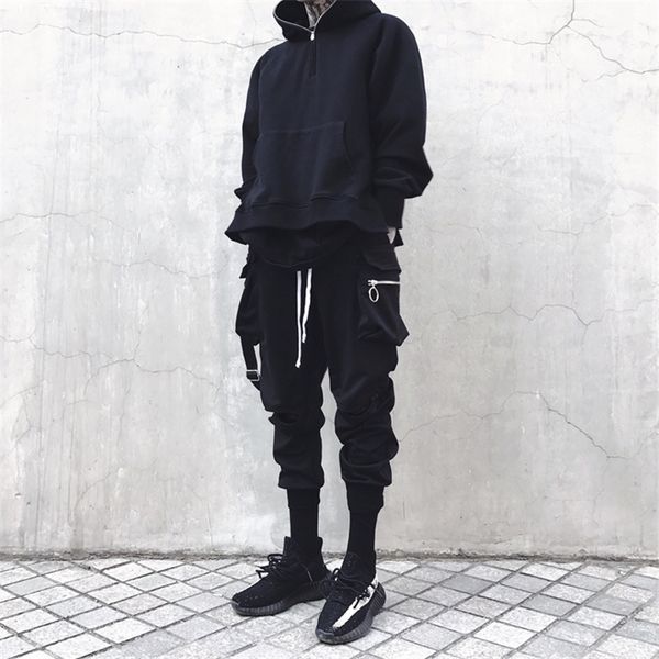april momo new arrival cotton full length hip hop men ribbon hole casual overalls us size pants 201118, Black
april momo new arrival cotton full length hip hop men ribbon hole casual overalls us size pants 201118, Black