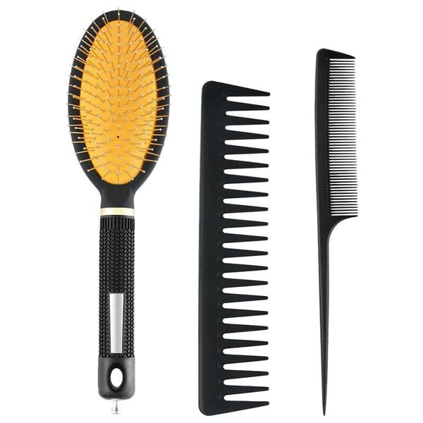 hair brushes comb anti-static hairbrush women professional brush massage for hairdressing combs set, Silver
hair brushes comb anti-static hairbrush women professional brush massage for hairdressing combs set, Silver