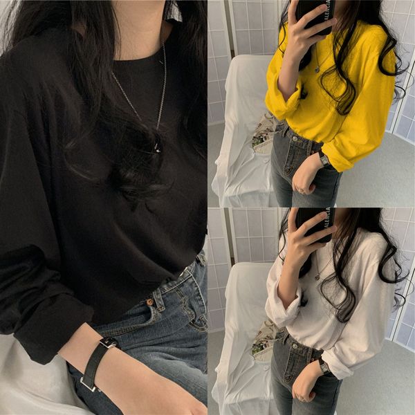 в начале осень 2020 иных корейского t- одежды clothessolid цвета футболка женщины с длинным рукавом рубашки дна для студентов носить свободн, White
в начале осень 2020 иных корейского t- одежды clothessolid цвета футболка женщины с длинным рукавом рубашки дна для студентов носить свободн, White