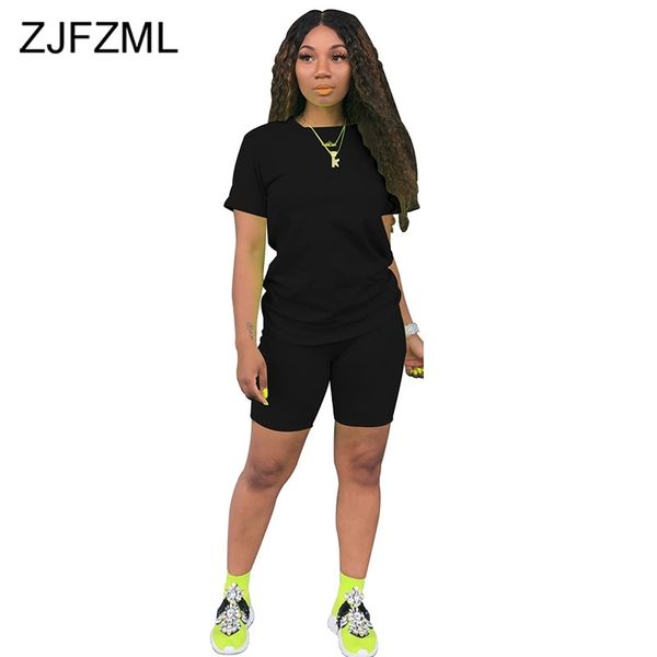two pieces sets women summer festival clothes o neck short sleeve t shirt and biker shorts sweat suits 2 piece club outfits y200822, Gray
two pieces sets women summer festival clothes o neck short sleeve t shirt and biker shorts sweat suits 2 piece club outfits y200822, Gray