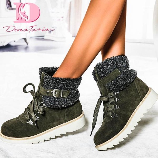 doratasia big size 43 dropship cosy flat shoelaces 2020 keep warm plush russia winter shoes women snow boots1, Black
doratasia big size 43 dropship cosy flat shoelaces 2020 keep warm plush russia winter shoes women snow boots1, Black