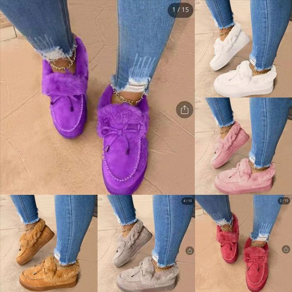 aw2am women indoor slippers warm plush home cotton yarn plus velvet anti slip lovers mop snow boots bottom soft slides cotton shoes woman, Black 
aw2am women indoor slippers warm plush home cotton yarn plus velvet anti slip lovers mop snow boots bottom soft slides cotton shoes woman, Black