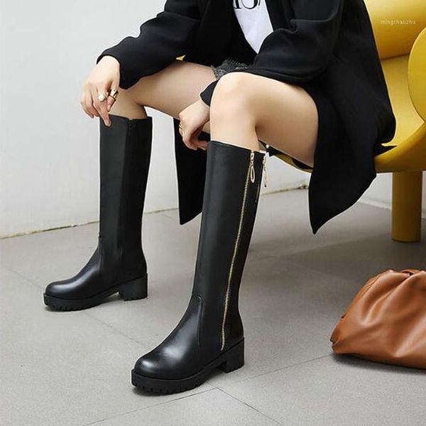 boots women knee high mid heels shoes woman plus size pu leather gladiator warm shoe chaussures femme zapatos mujer sapato d20511, Black
boots women knee high mid heels shoes woman plus size pu leather gladiator warm shoe chaussures femme zapatos mujer sapato d20511, Black