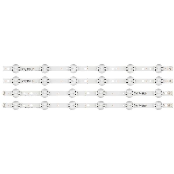new kit 4 pcs led strip for lg 49uv340c 49uj6565 49uj670v 49uj6560 v17 49 r1 l1 art3 2862 2863 6916l-2862a 6916l-2863a
new kit 4 pcs led strip for lg 49uv340c 49uj6565 49uj670v 49uj6560 v17 49 r1 l1 art3 2862 2863 6916l-2862a 6916l-2863a