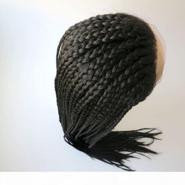 fashion braiding synthetic lace front wig straight black 30inch heat resistant hair big box braids woman wig
fashion braiding synthetic lace front wig straight black 30inch heat resistant hair big box braids woman wig