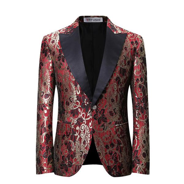 yffushi latest design men suit jacket fashion printing blue red jacket homme marriage masculino men's blazer plus 6xl, White;black
yffushi latest design men suit jacket fashion printing blue red jacket homme marriage masculino men's blazer plus 6xl, White;black