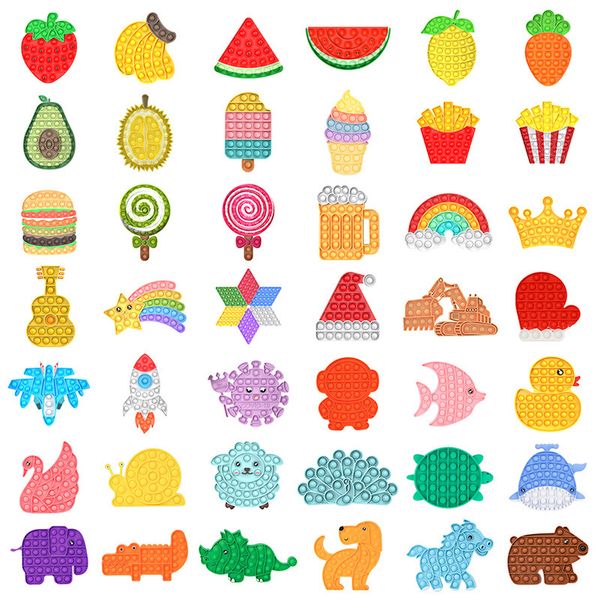 20 designs fidget toys sensory colorful fruit animals silica gel push bubble child gift anti stress educational decompression kids toy surpr
20 designs fidget toys sensory colorful fruit animals silica gel push bubble child gift anti stress educational decompression kids toy surpr