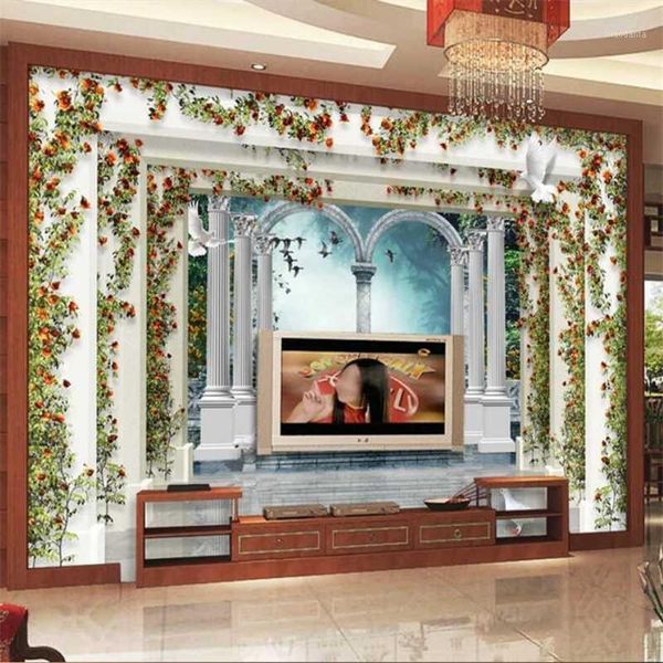 custom p wallpaper 3d murals stereo european style roman column garden rose living room background papel de parede wallpaper1
custom p wallpaper 3d murals stereo european style roman column garden rose living room background papel de parede wallpaper1