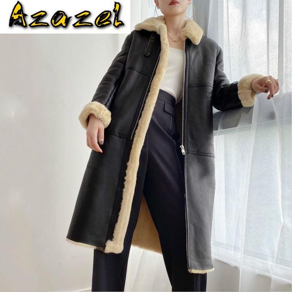 women's fur & faux winter women genuine leather jacket natural shearling real coat long sheepskin luxury merino sheep coats kj5191, Black
women's fur & faux winter women genuine leather jacket natural shearling real coat long sheepskin luxury merino sheep coats kj5191, Black