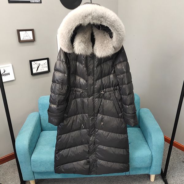 natural fox skin neck winter coat, women's with cap, long parka, warm white duck feather coat in 2020
natural fox skin neck winter coat, women's with cap, long parka, warm white duck feather coat in 2020