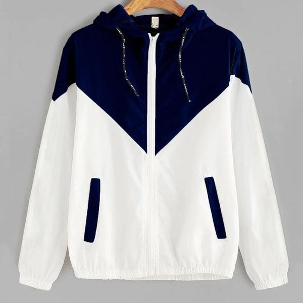 women's jackets women hooded basic autumn jacket female zipper pockets two tone windbreaker casual long sleeves coats, Black;brown
women's jackets women hooded basic autumn jacket female zipper pockets two tone windbreaker casual long sleeves coats, Black;brown