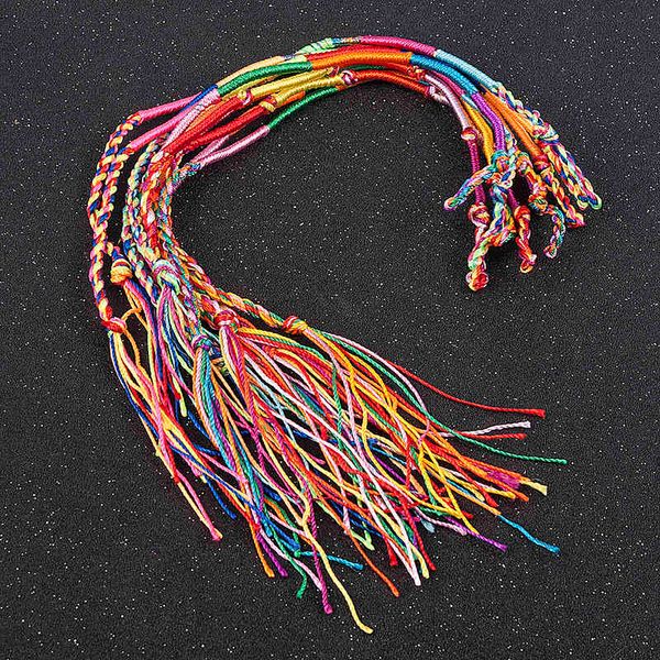 10 pcs /set new rainbow color mix braid friendship bracelets for women jewelry gift diy handmade rope bangles random, Golden;silver
10 pcs /set new rainbow color mix braid friendship bracelets for women jewelry gift diy handmade rope bangles random, Golden;silver