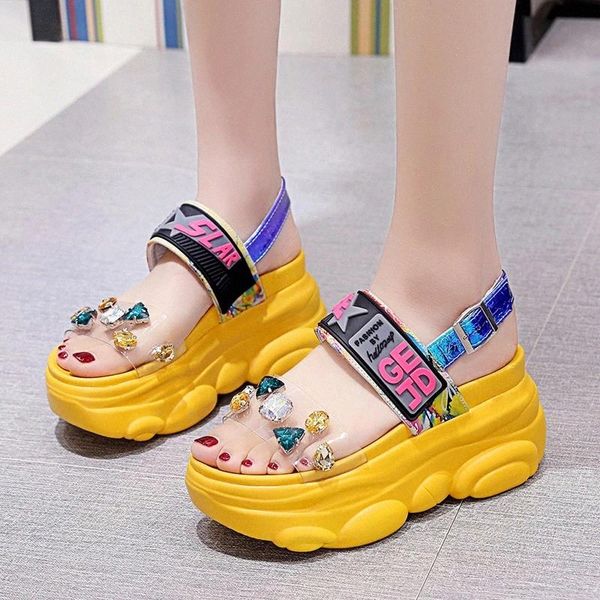 rimocy transparent rhinestone high heels sandals women summer platform wedges shoes for woman casual ankle strap rome sandalias #8j9z, Black
rimocy transparent rhinestone high heels sandals women summer platform wedges shoes for woman casual ankle strap rome sandalias #8j9z, Black
