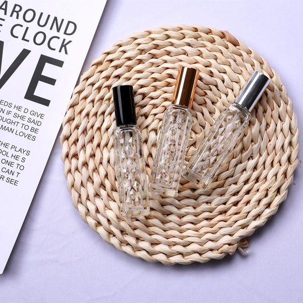 storage bottles & jars 10pcs 12ml gold/silver refillable sample perfume glass bottle travel empty spray atomizer cosmetic packaging containe
storage bottles & jars 10pcs 12ml gold/silver refillable sample perfume glass bottle travel empty spray atomizer cosmetic packaging containe