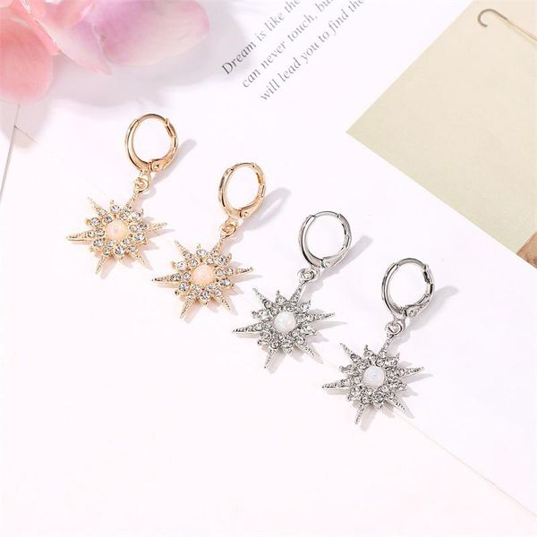 rhinestone sun flower pendant huggies earrings exaggerated crystal star hoop earrings for women circle buckle ear ring jewelry, Golden;silver
rhinestone sun flower pendant huggies earrings exaggerated crystal star hoop earrings for women circle buckle ear ring jewelry, Golden;silver