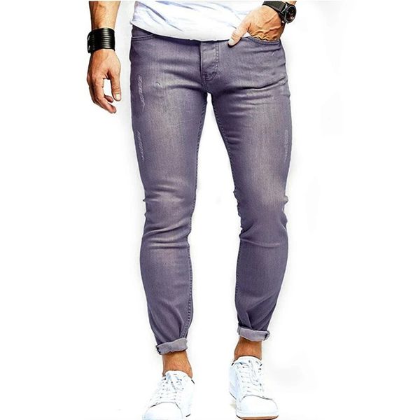 2021 spring and autumn new european fashion slim fit men's grey jeans casual shirt casual pants trend, Blue
2021 spring and autumn new european fashion slim fit men's grey jeans casual shirt casual pants trend, Blue