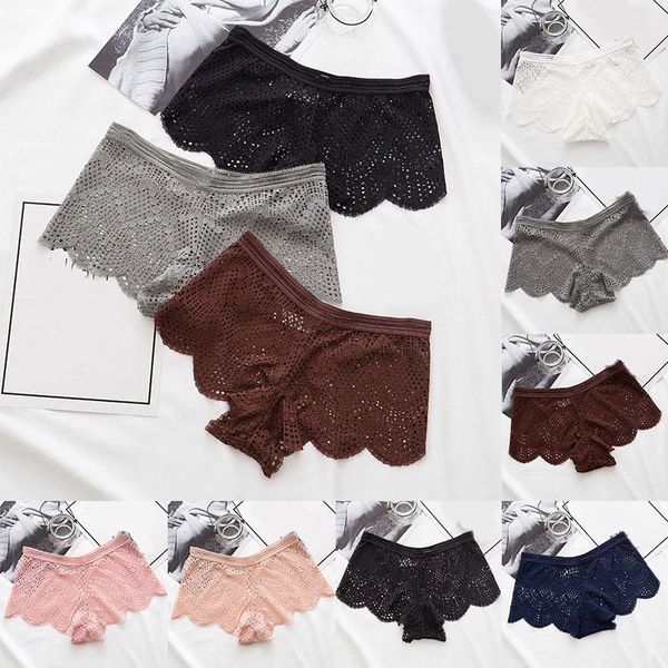 women's panties 1pcs for women black white lace floral flower underwear briefs thin hollow elastic underwear1, Black;pink
women's panties 1pcs for women black white lace floral flower underwear briefs thin hollow elastic underwear1, Black;pink