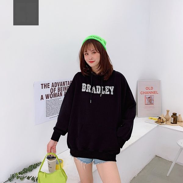 2020 korean fashion student loose thin round neck sweater sweater for women new lovers' girlfriends long sleeve coat s29us, Black
2020 korean fashion student loose thin round neck sweater sweater for women new lovers' girlfriends long sleeve coat s29us, Black