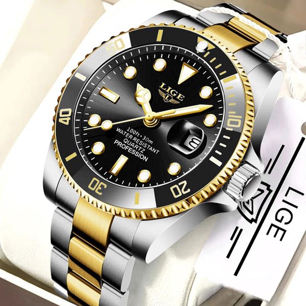 2021 new lige men watches brand quartz clock stainless steel waterproof sports wristwatch for mens chronograph zegarek meski, Silver
2021 new lige men watches brand quartz clock stainless steel waterproof sports wristwatch for mens chronograph zegarek meski, Silver