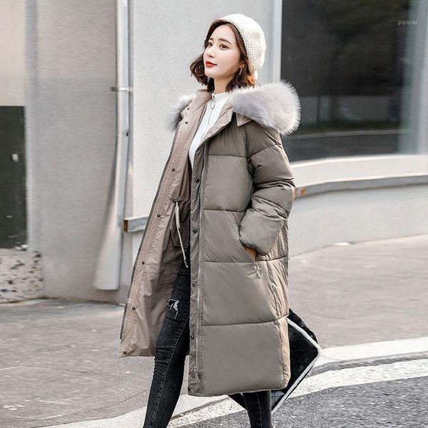 parka women 2021 winter mid long padded jacket hooded big fur collar down cotton coat female thick warm outerwear ladies dh1341, Black
parka women 2021 winter mid long padded jacket hooded big fur collar down cotton coat female thick warm outerwear ladies dh1341, Black