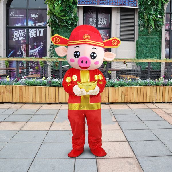 mascot costumes chinese new year god of fortune pig mascot costume with props gold ingots party dress suits for halloween xmas easter, Red;yellow
mascot costumes chinese new year god of fortune pig mascot costume with props gold ingots party dress suits for halloween xmas easter, Red;yellow