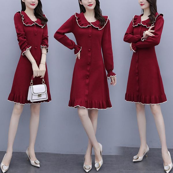 shirt sleeves long female spring knitting ladies dressed plus size temperament dress casual r638 a9y5, Black;gray
shirt sleeves long female spring knitting ladies dressed plus size temperament dress casual r638 a9y5, Black;gray