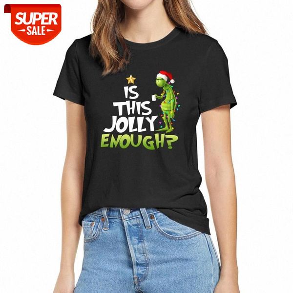 100% cotton 2020 fashion summer tshirts grinch is this jolly enough merry christmas vacation graphic women t-shirt soft tee gift #s61o, White
100% cotton 2020 fashion summer tshirts grinch is this jolly enough merry christmas vacation graphic women t-shirt soft tee gift #s61o, White