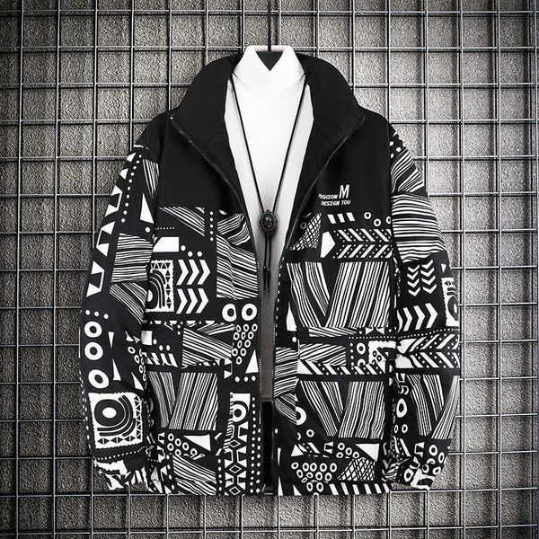 2020 winter new fashion brand printed double-sided men's korean slim fit youth leisure down cotton padded jacket, Black
2020 winter new fashion brand printed double-sided men's korean slim fit youth leisure down cotton padded jacket, Black