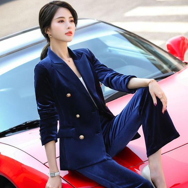 velvet autumn winter women business suits formal uniform designs pantsuits for women business work wear blazers set1, White
velvet autumn winter women business suits formal uniform designs pantsuits for women business work wear blazers set1, White
