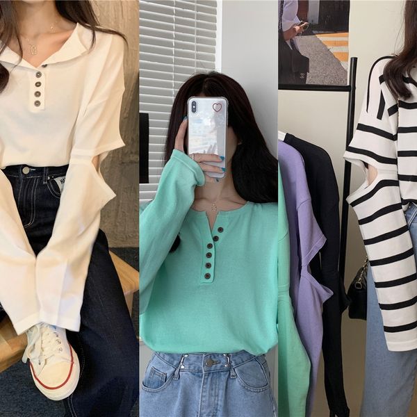 ikr3y design wearing cufflinks 1k out loose long sleeve t-shirt for women feeling striped pullover pullovert-shirt pullovercollege pullover, White;black
ikr3y design wearing cufflinks 1k out loose long sleeve t-shirt for women feeling striped pullover pullovert-shirt pullovercollege pullover, White;black