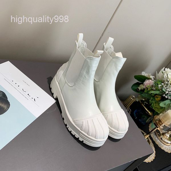 boots high end quality white boots women's middle shell round head thick bottom fashion trend martin, Black
boots high end quality white boots women's middle shell round head thick bottom fashion trend martin, Black