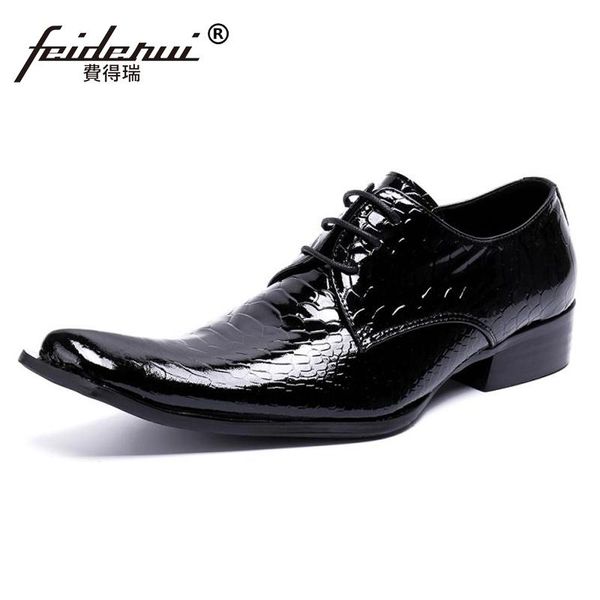plus size luxury pointed toe lace up man wedding party footwear patent leather alligator derby men's runway rocker shoes sl444, Black
plus size luxury pointed toe lace up man wedding party footwear patent leather alligator derby men's runway rocker shoes sl444, Black