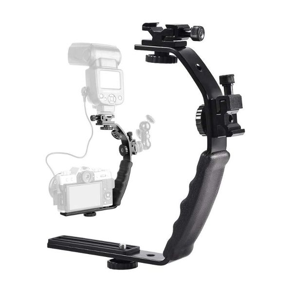 l bracket adjustable dual double shoe bracket for monitor light flash microphone action camera dslr dv camcorders accessory
l bracket adjustable dual double shoe bracket for monitor light flash microphone action camera dslr dv camcorders accessory