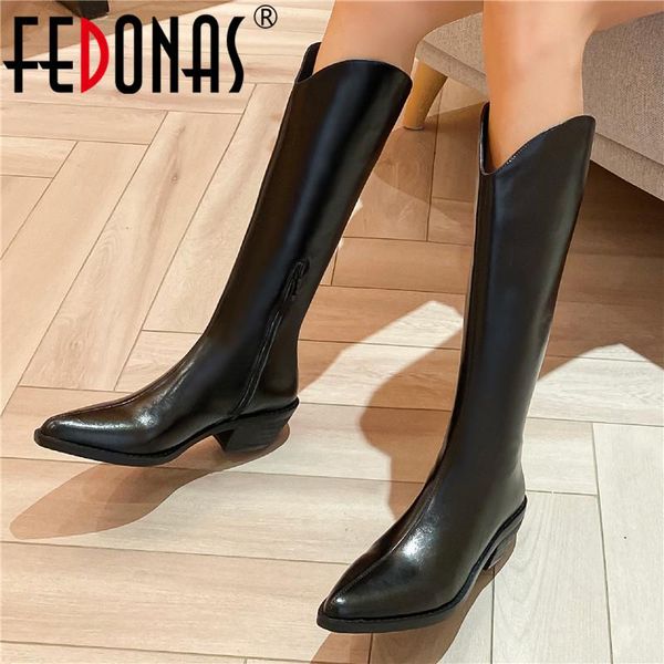 boots fedonas 2021 fall booties woman high heels winter est genuine leather knee for women side zipper shoes, Black
boots fedonas 2021 fall booties woman high heels winter est genuine leather knee for women side zipper shoes, Black