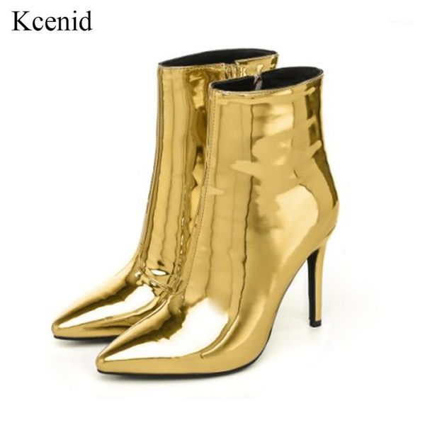 kcenid gold silver mirror patent leather fashion shoes pointed toe women ankle boots high heels women pumps short bota feminina1, Black
kcenid gold silver mirror patent leather fashion shoes pointed toe women ankle boots high heels women pumps short bota feminina1, Black