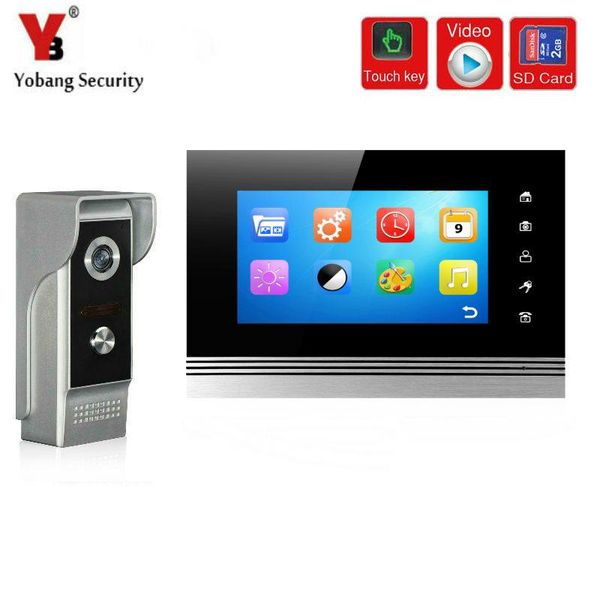 yobang security 7"video intercom video record tf card slot doorphone ir waterproof camera monitor take p doorbell kits
yobang security 7"video intercom video record tf card slot doorphone ir waterproof camera monitor take p doorbell kits