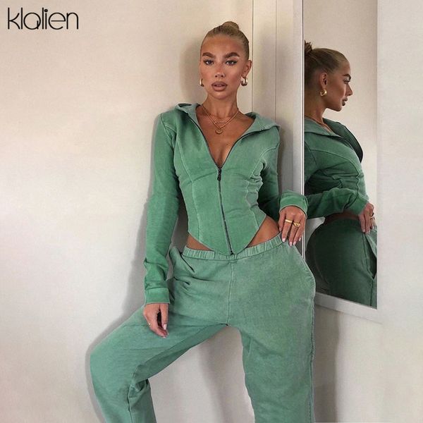 klalien casual street sports style zipper hoodie and pant two piece set women tracksuit fitness female outfit 201119, White
klalien casual street sports style zipper hoodie and pant two piece set women tracksuit fitness female outfit 201119, White