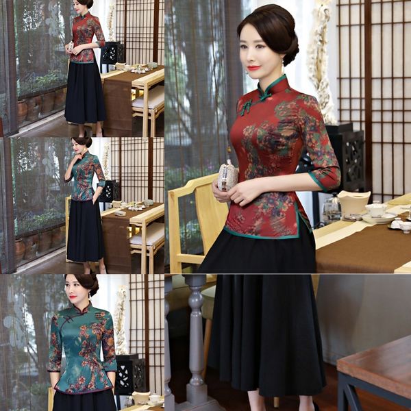 morning xi cheongsamcheongsam cheongsamspring 2020 new xiangyunsha women's dress chinese style improved republic of china style two pie, Black;gray
morning xi cheongsamcheongsam cheongsamspring 2020 new xiangyunsha women's dress chinese style improved republic of china style two pie, Black;gray