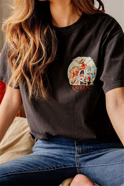 summer fashion vintage chic women star band print short sleeve t-shirt ladies cottontee shirt camiseta feminina, White
summer fashion vintage chic women star band print short sleeve t-shirt ladies cottontee shirt camiseta feminina, White