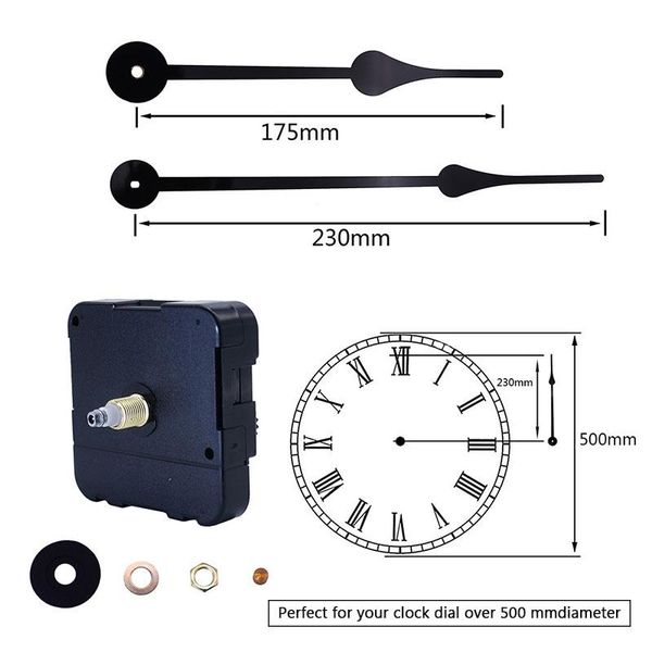 high torque 1 set classic quartz clock movement kit large diy wall clock parts accessories replacement large hour minute hands wmtlfy
high torque 1 set classic quartz clock movement kit large diy wall clock parts accessories replacement large hour minute hands wmtlfy