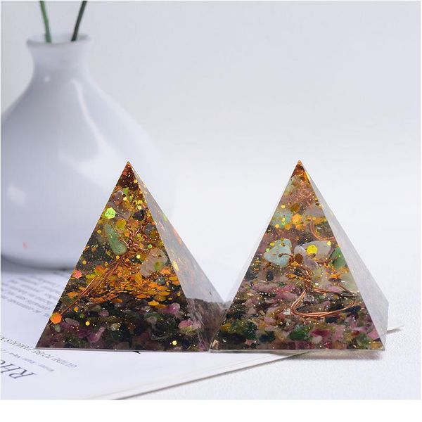 1pc pyramid organic sile mould diy resin home decoration craft jewelry making mold natural crystal gravel reiki pyr qylzya, Black
1pc pyramid organic sile mould diy resin home decoration craft jewelry making mold natural crystal gravel reiki pyr qylzya, Black