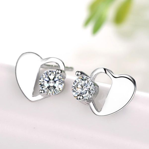 stud crystal zircon heart earrings 925 sterling silver for women earing jewelry korean earings fashion earring kolczyki, Golden;silver
stud crystal zircon heart earrings 925 sterling silver for women earing jewelry korean earings fashion earring kolczyki, Golden;silver