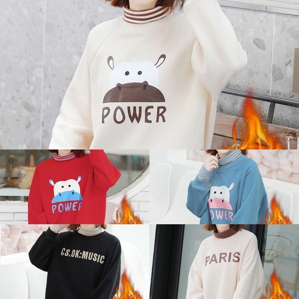 oxzva autumn and winter 2020 new korean warm standing collar sweater for women pieces printing fake two lovely of warm pull loose pullover c, White
oxzva autumn and winter 2020 new korean warm standing collar sweater for women pieces printing fake two lovely of warm pull loose pullover c, White