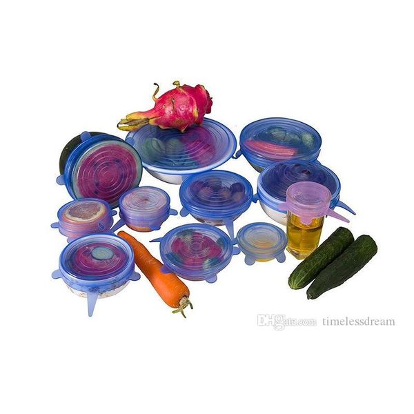 6pcs/set sile stretch suction pot lids food grade sile fresh keeping wrap seal lid pan cover 4 color nice jllgip sport77777
6pcs/set sile stretch suction pot lids food grade sile fresh keeping wrap seal lid pan cover 4 color nice jllgip sport77777