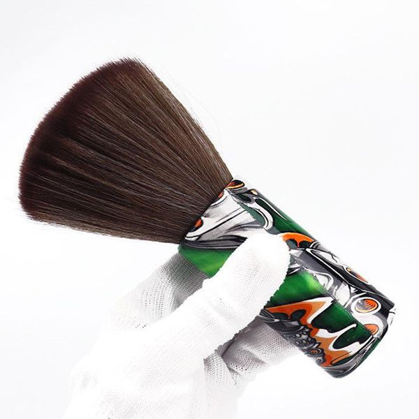 professional barber neck duster brush, soft face cleaning hairbrush wooden handle cutting brush, Silver
professional barber neck duster brush, soft face cleaning hairbrush wooden handle cutting brush, Silver