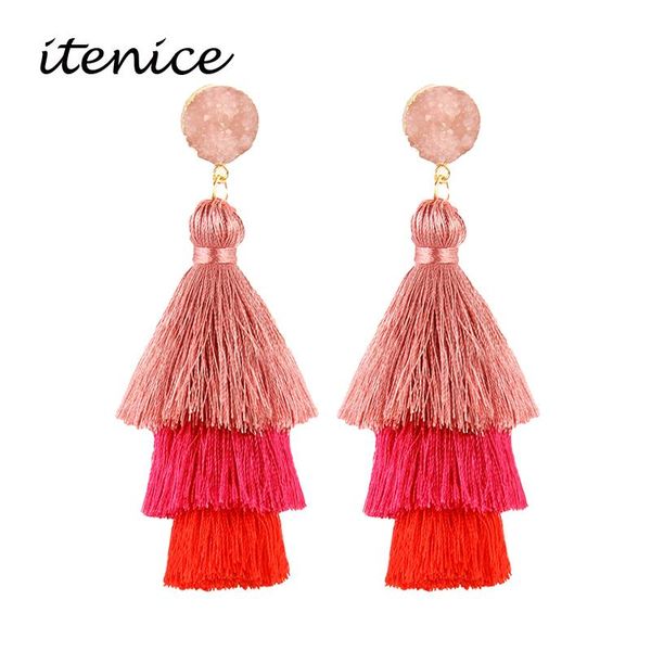dangle & chandelier bohemian 3 layered fringed statement tassel earrings good quality brand women natural stone drop earings jewelry, Silver
dangle & chandelier bohemian 3 layered fringed statement tassel earrings good quality brand women natural stone drop earings jewelry, Silver