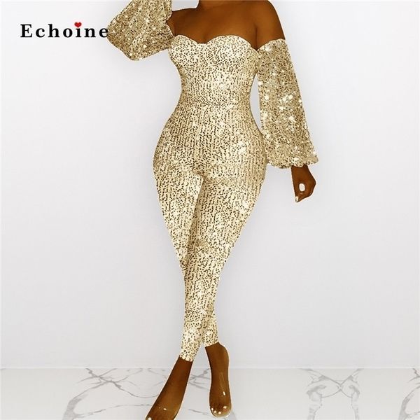 women jumpsuit dazzling sequins bodycon slash neck strapless puff sleeve backless streetwear long pencil pants club rompers y200425, Black;white
women jumpsuit dazzling sequins bodycon slash neck strapless puff sleeve backless streetwear long pencil pants club rompers y200425, Black;white