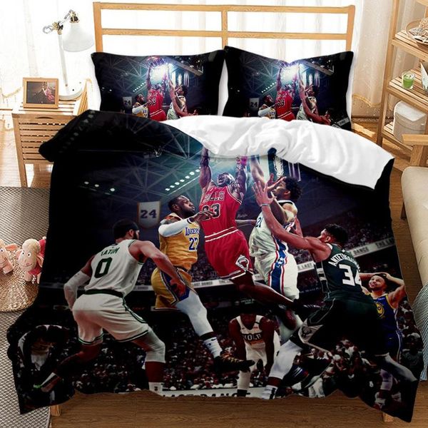 basketball bedding set sport boy duvet cover set for boys cartoon jersey pattern quilt cover kids bedclothes white home textiles
basketball bedding set sport boy duvet cover set for boys cartoon jersey pattern quilt cover kids bedclothes white home textiles