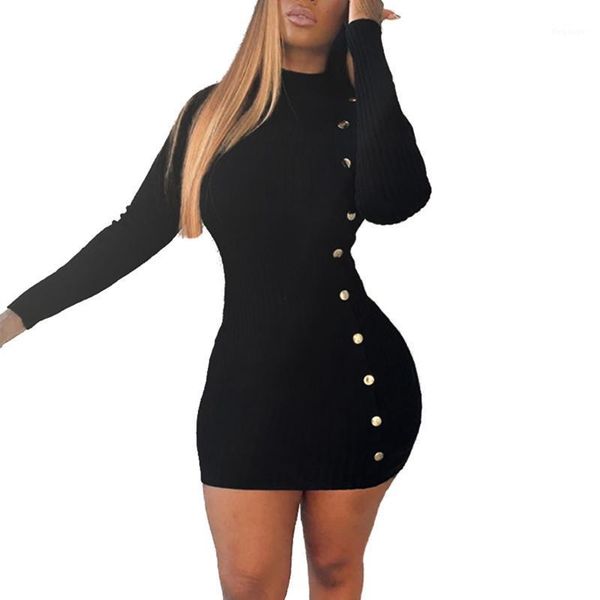 women long sleeve button decoration dress casual long sleeve solid color knit dress for women ladies1, Black;gray
women long sleeve button decoration dress casual long sleeve solid color knit dress for women ladies1, Black;gray